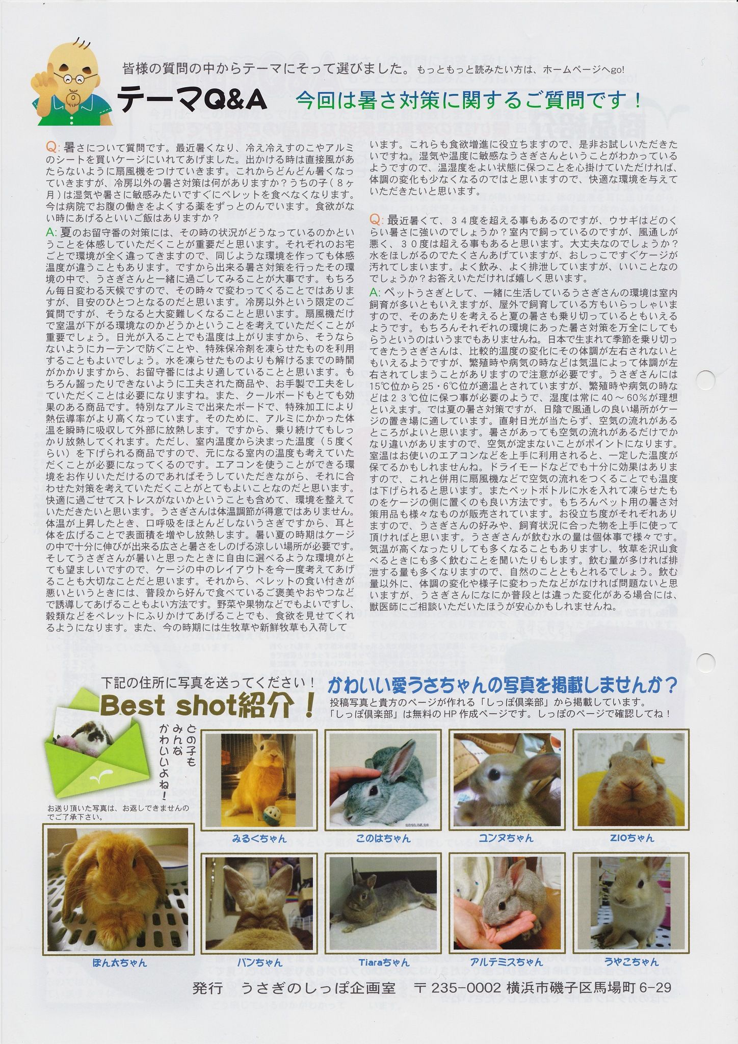 しっぽ通信に載ったよ！